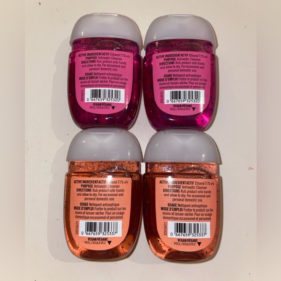 Bath & Body Works Pink Sparkling Spritz & Snowy Peach Berry Hand Sanitizer Gel - Picture 4 of 6